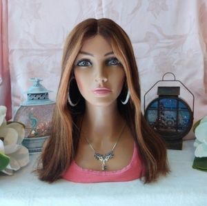 New, 100% Human Hair, Transparent 13x5x1 Lace T-Part, Highlights, Lace Front Wig